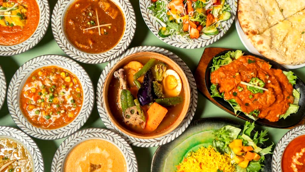 A spread of Aaha dishes